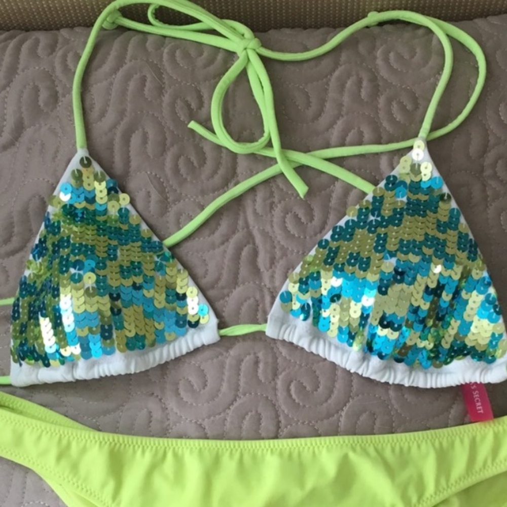 Victoria's Secret Sequin Bikini Top